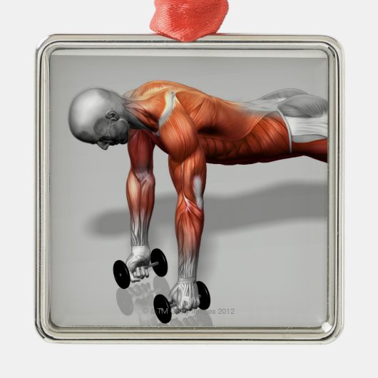 Setanta Push Up Metalen Ornament (Voorkant)