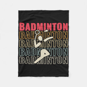 Setback Game Shuttle Sport Badminton Retro voor He Fleece Deken