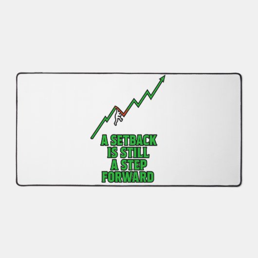 Setback to Step Forward Mindset Quote Bureaumat (Voorkant)