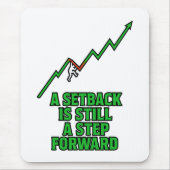 Setback to Step Forward Mindset Quote Muismat (Voorkant)