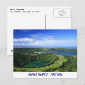 Sete Cidades, Azoren Briefkaart (Voorkant / Achterkant)