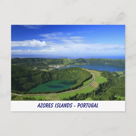 Sete Cidades, Azoren Briefkaart (Voorkant)