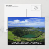 Sete Cidades - Azoren Briefkaart (Voorkant / Achterkant)