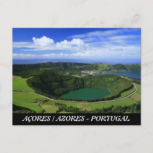 Sete Cidades - Azoren Briefkaart (Voorkant)