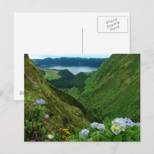 Sete Cidades, Azoren Briefkaart (Voorkant / Achterkant)
