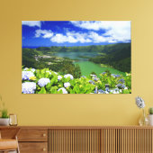Sete Cidades, Azoren Canvas Afdruk (Insitu (Woonkamer))