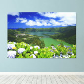 Sete Cidades, Azoren Canvas Afdruk (Insitu (Houten vloer))