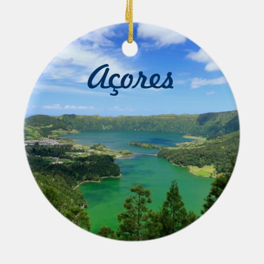 Sete Cidades - Azoren Keramisch Ornament (Achterkant)