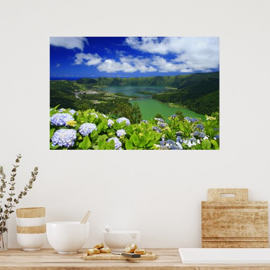 Sete Cidades, Azoren Poster (Keuken)