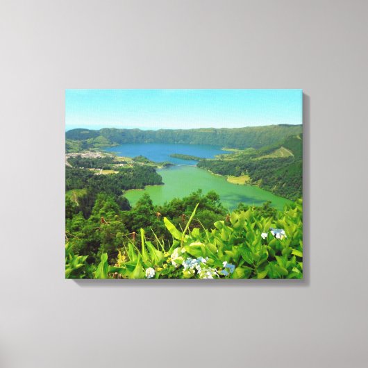 Sete Cidades Azores Canvas 20 "x 16", 1.5" (Voorkant)