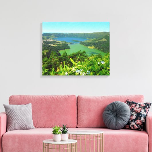 Sete Cidades Azores Canvas 20 "x 16", 1.5" (Insitu (Woonkamer))