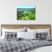 Sete Cidades Azores Canvas 20 "x 16", 1.5" Afdruk (Insitu (Slaapkamer))
