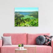Sete Cidades Azores Canvas 20 "x 16", 1.5" Afdruk (Insitu (Woonkamer))