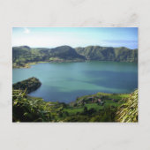 Sete Cidades Lagoon in S. Miguel, Azoren Briefkaart (Voorkant)