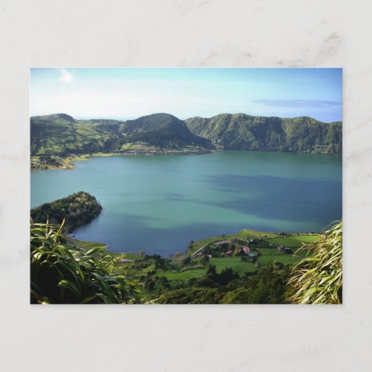 Sete Cidades Lagoon in S. Miguel, Azoren Briefkaart (Voorkant)