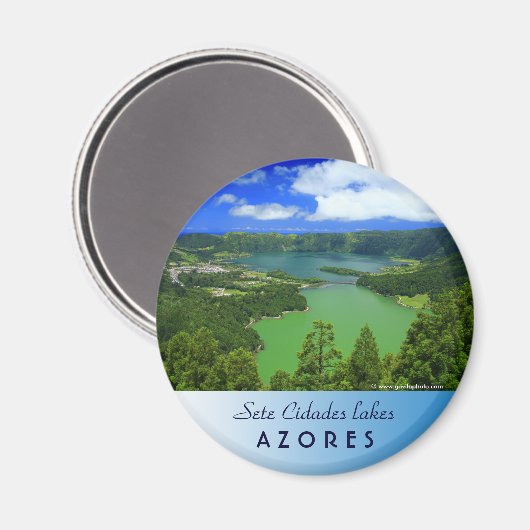 Sete Cidades-meren Magneet (Voorkant / Achterkant)