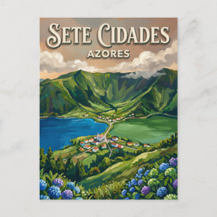 Sete Cidades Portugal Briefkaart