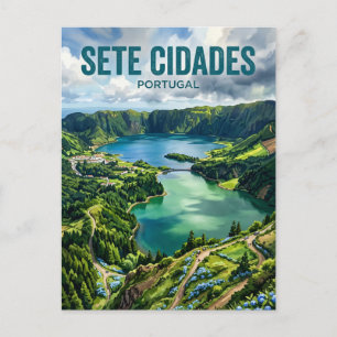 Sete Cidades Portugal Briefkaart