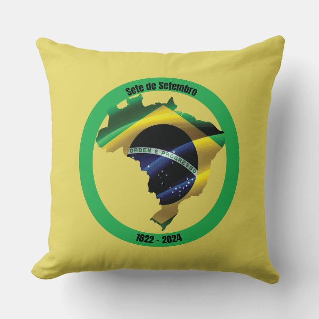 Sete de Setembro (Braziliaanse Onafhankelijkheidsd Kussen (Voorkant)