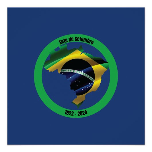 Sete de Setembro (Braziliaanse Onafhankelijkheidsd Perfect Poster (Voorkant)