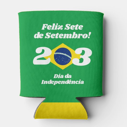 Sete de Setembro Onafhankelijkheidsdag Brazilië Vl Blikjeskoeler (Achterkant)