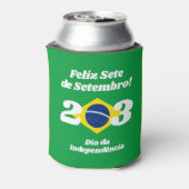 Sete de Setembro Onafhankelijkheidsdag Brazilië Vl Blikjeskoeler (Blikje Achterkant)