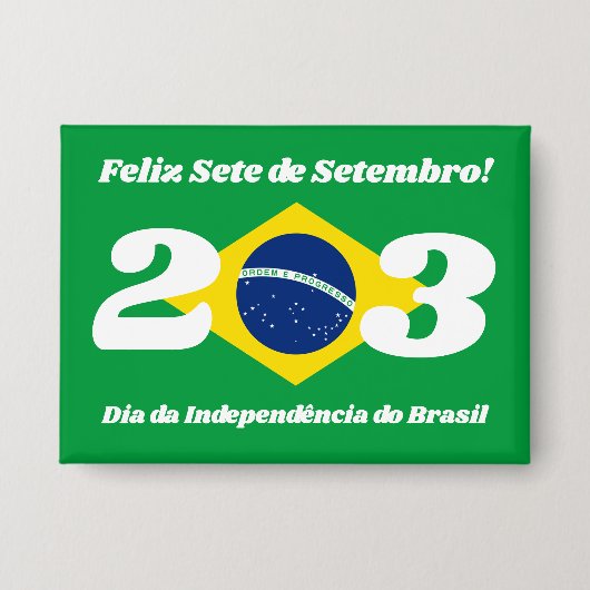 Sete de Setembro Onafhankelijkheidsdag Brazilië Vl Button (Voorkant)