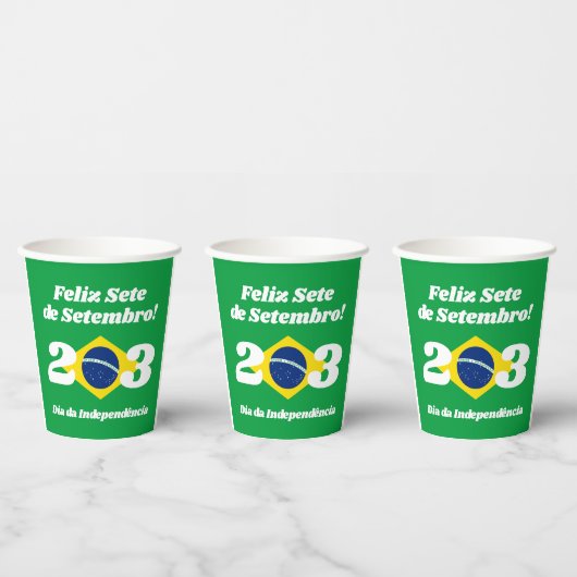 Sete de Setembro Onafhankelijkheidsdag Brazilië Vl Papieren Bekers (Multi)
