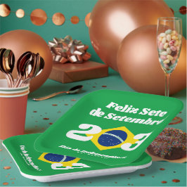 Sete de Setembro Onafhankelijkheidsdag Brazilië Vl Papieren Bordje