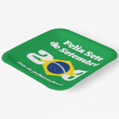 Sete de Setembro Onafhankelijkheidsdag Brazilië Vl Papieren Bordje (Gebogen)