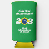 Sete de Setembro Onafhankelijkheidsdag Brazilië Vl Seltzer Blikjeskoeler (Voorkant)