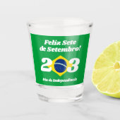 Sete de Setembro Onafhankelijkheidsdag Brazilië Vl Shot Glas (Voorkant)