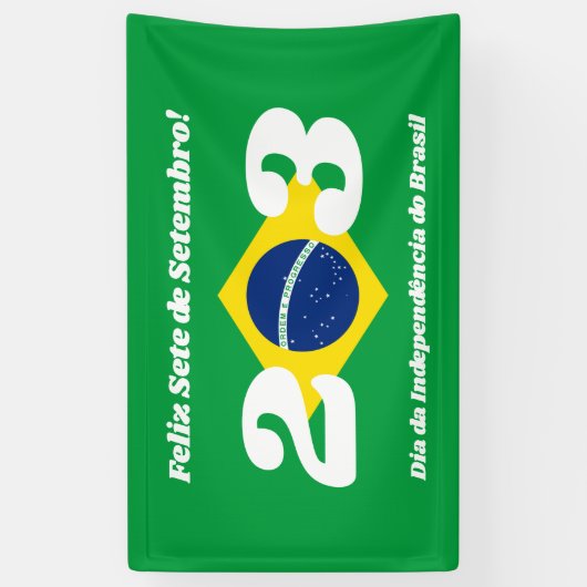 Sete de Setembro Onafhankelijkheidsdag Brazilië Vl Spandoek (Verticaal)