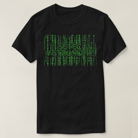 SETEC Astronomie Computerprogrammeur Ontwikkelaar  T-shirt (Design voorkant)