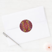 SETH ~ Meerkleurig fractaal ontwerp ~ Ronde Sticker (Envelop)