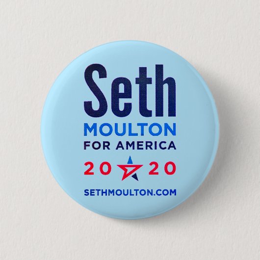 Seth Moulton voor Amerika 2020 Ronde Button 5,7 Cm (Voorkant)