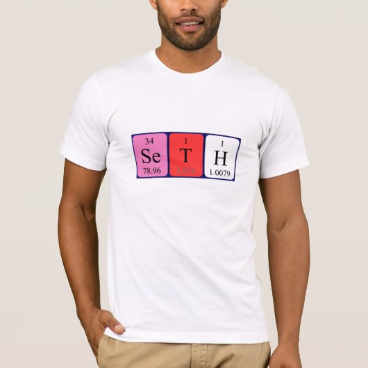 Seth periodiek lijstnaam shirt (Voorkant)