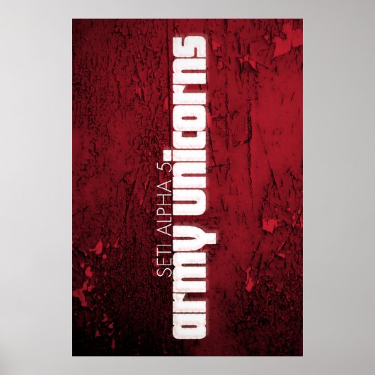 Seti Alpha 5 "Army Unicorns"-Poster Poster (Voorkant)