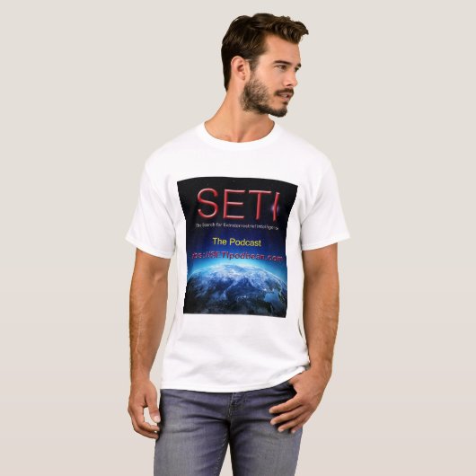 SETI Podcast LOGO T-shirt (Voorkant volledig)