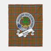 Seton Hunting Modern Clan badge Tartan Pset Fleece Deken (Voorkant)