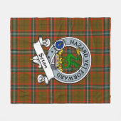 Seton Hunting Modern Clan badge Tartan Pset Fleece Deken (Voorkant (Horizontaal))