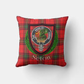 Seton Schotse Clan Tartan & Wapen Kussen (Achterkant)