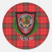Seton Schotse Clan Tartan & Wapen