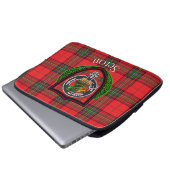 Seton Scottish Clan Tartan and Crest  Laptop Sleeve (Voorkant onderkant)