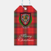 Seton Scottish Clan Tartan & Crest Cadeaulabel (Voorkant)