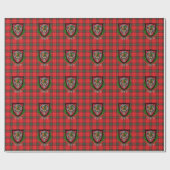 Seton Scottish Clan Tartan & Crest Cadeaupapier (Vlak)