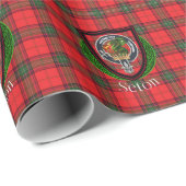 Seton Scottish Clan Tartan & Crest Cadeaupapier (Rol Hoek)