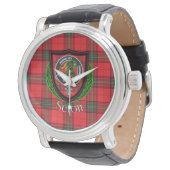 Seton Scottish Clan Tartan & Crest Horloge (Gekanteld)