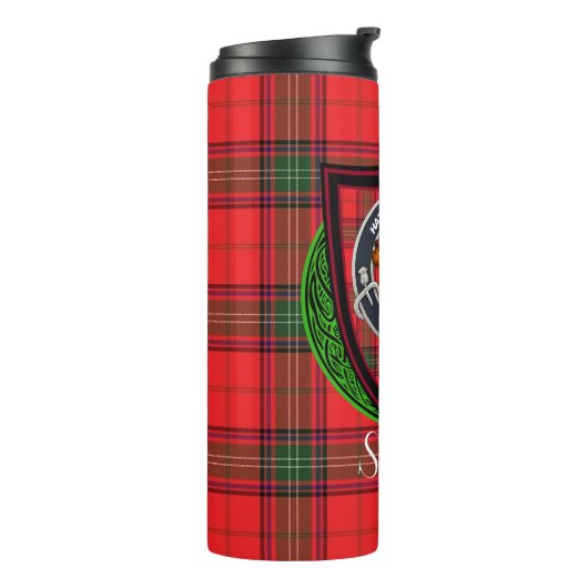 Seton Scottish Clan Tartan & Crest Thermosbeker (Gedraaid links)