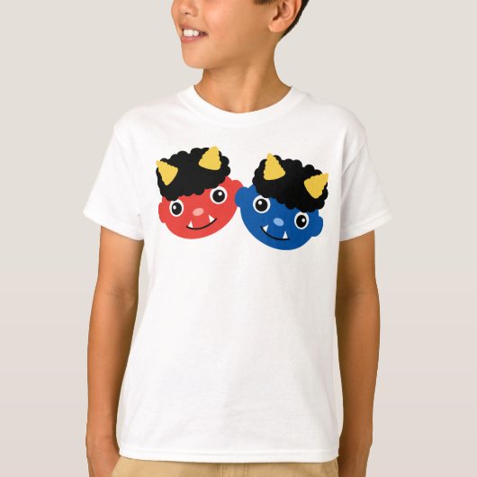 Setsubun Oni Rode en Blauwe Demonen T-shirt (Voorkant)